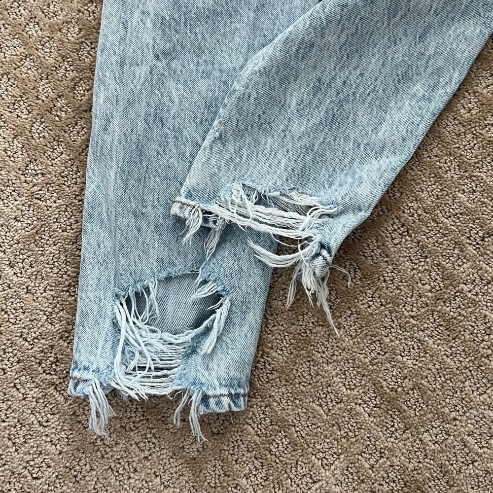 American Eagle Acid Wash Comfort Stretch Wasitband Distressed Jeans 0 Short - Picture 5 of 6